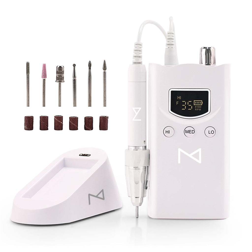M GEM Brushless Nail Drill 35K RPM | Cordless Efile for Acrylic, Gel & Natural Nails