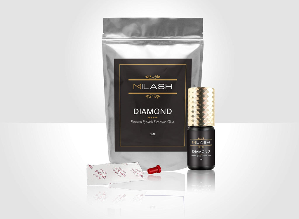 M LASH Diamond Premium Lash Glue – 6-7 Weeks Retention, 1-2s Dry Time, 5ml | Pro Lash Adhesive