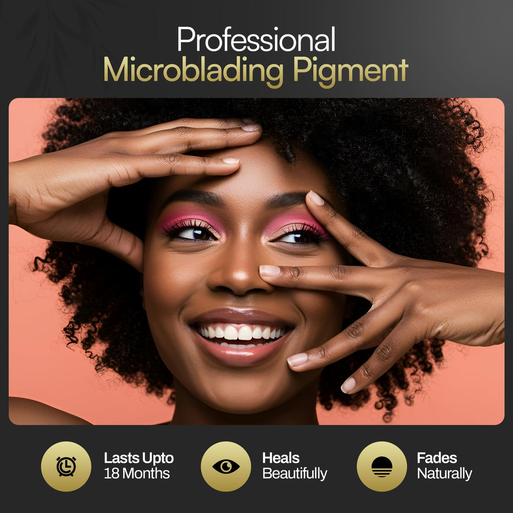 M - Microblading Ink Set (7 Medical-Grade Pigments) | Professional PMU Ink for Eyebrows