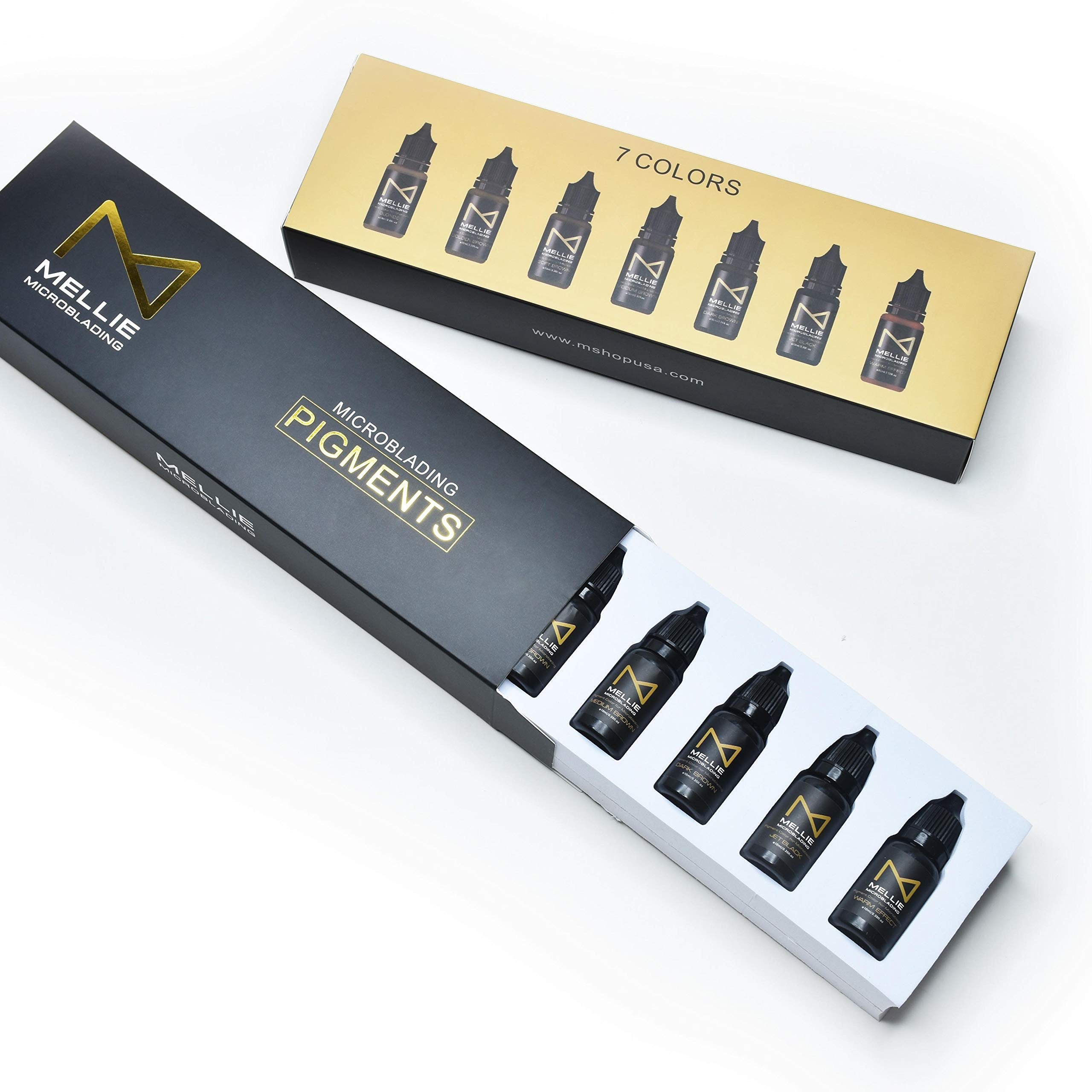 M - Microblading Ink Set (7 Medical-Grade Pigments) | Professional PMU Ink for Eyebrows