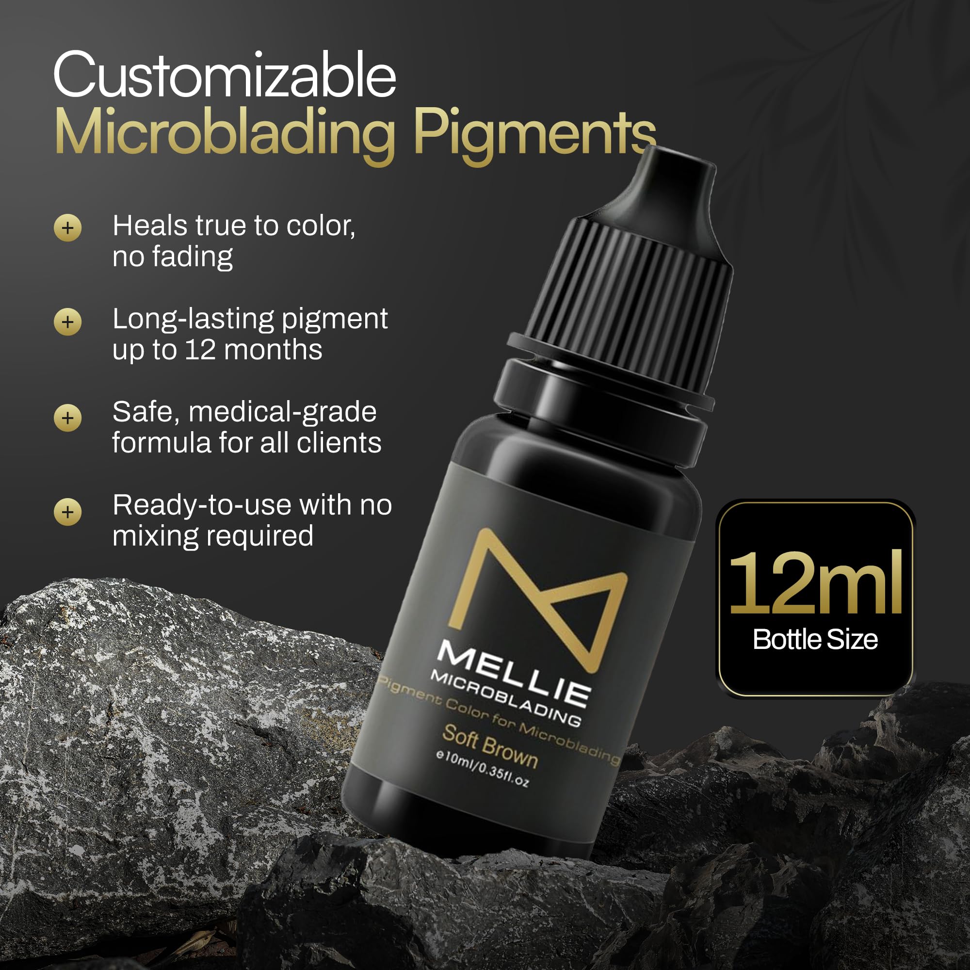 M - Microblading Ink Set (7 Medical-Grade Pigments) | Professional PMU Ink for Eyebrows
