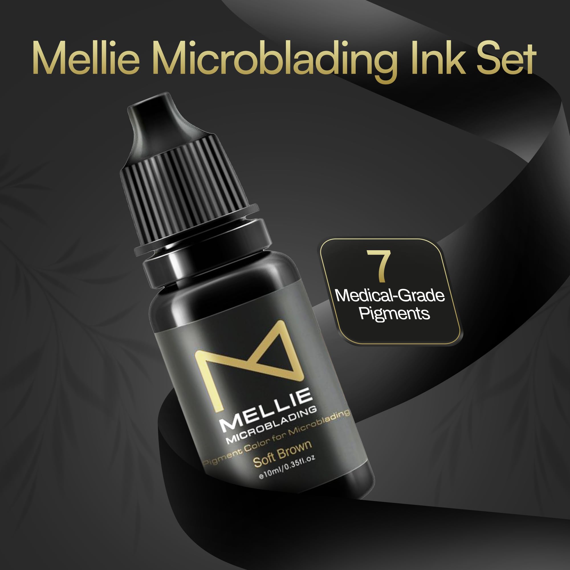 M - Microblading Ink Set (7 Medical-Grade Pigments) | Professional PMU Ink for Eyebrows
