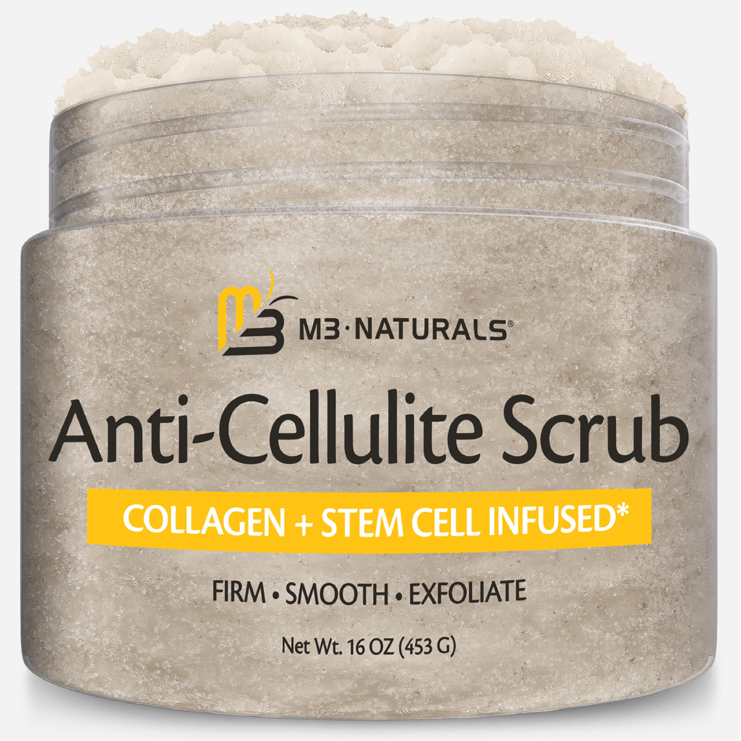 M3 Naturals Anti-Cellulite Scrub — Tightening, Firming & Moisturizing Skin