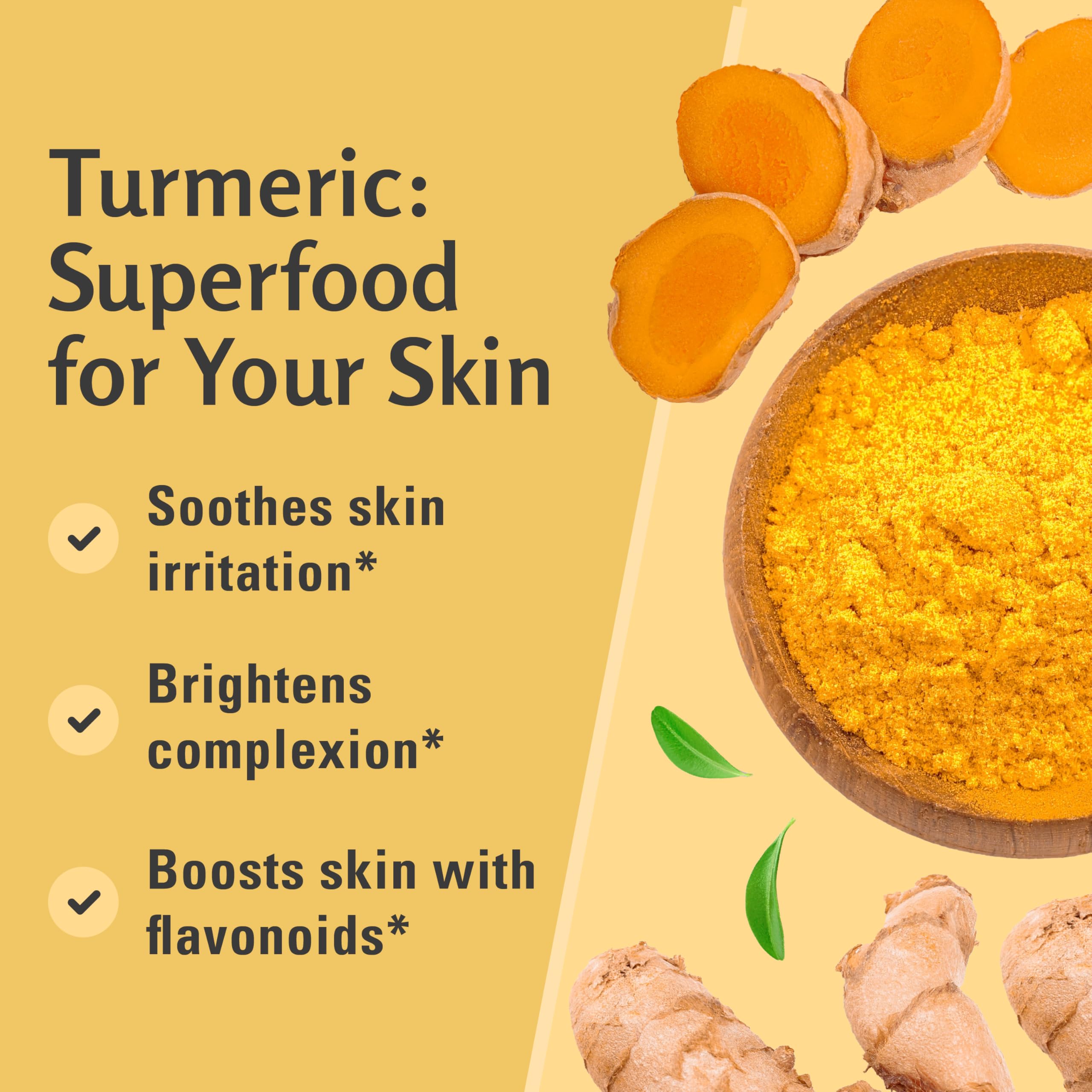 M3 Naturals Exfoliating Turmeric Scrub with Collagen & Coconut Oil - 16 oz