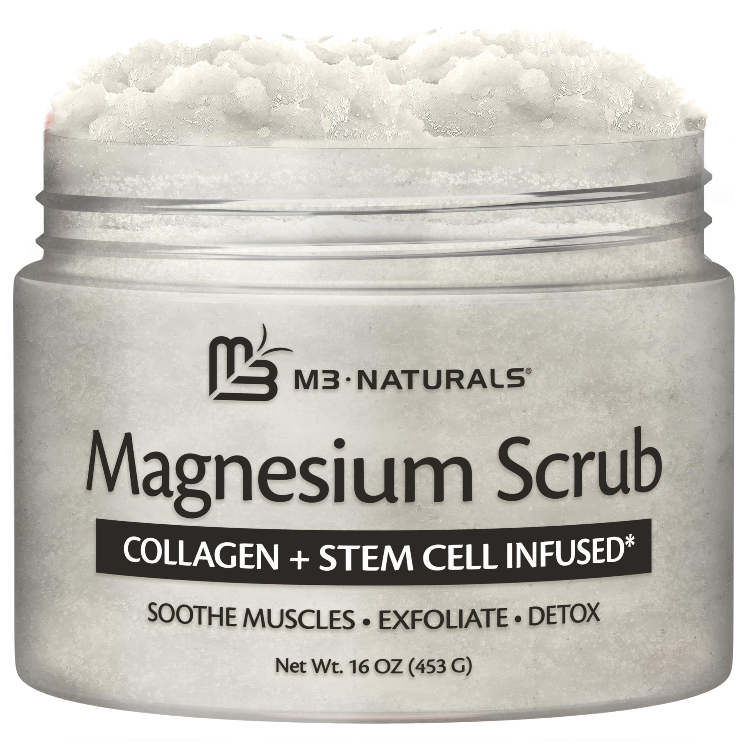 M3 Naturals Magnesium Body Scrub – Exfoliation & Relaxation (16 oz)