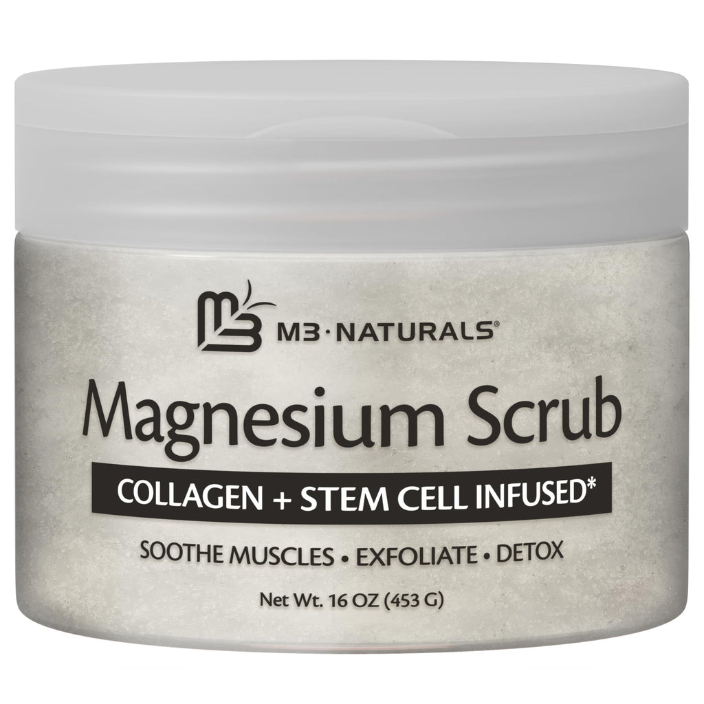 M3 Naturals Magnesium Body Scrub – Exfoliation & Relaxation (16 oz)