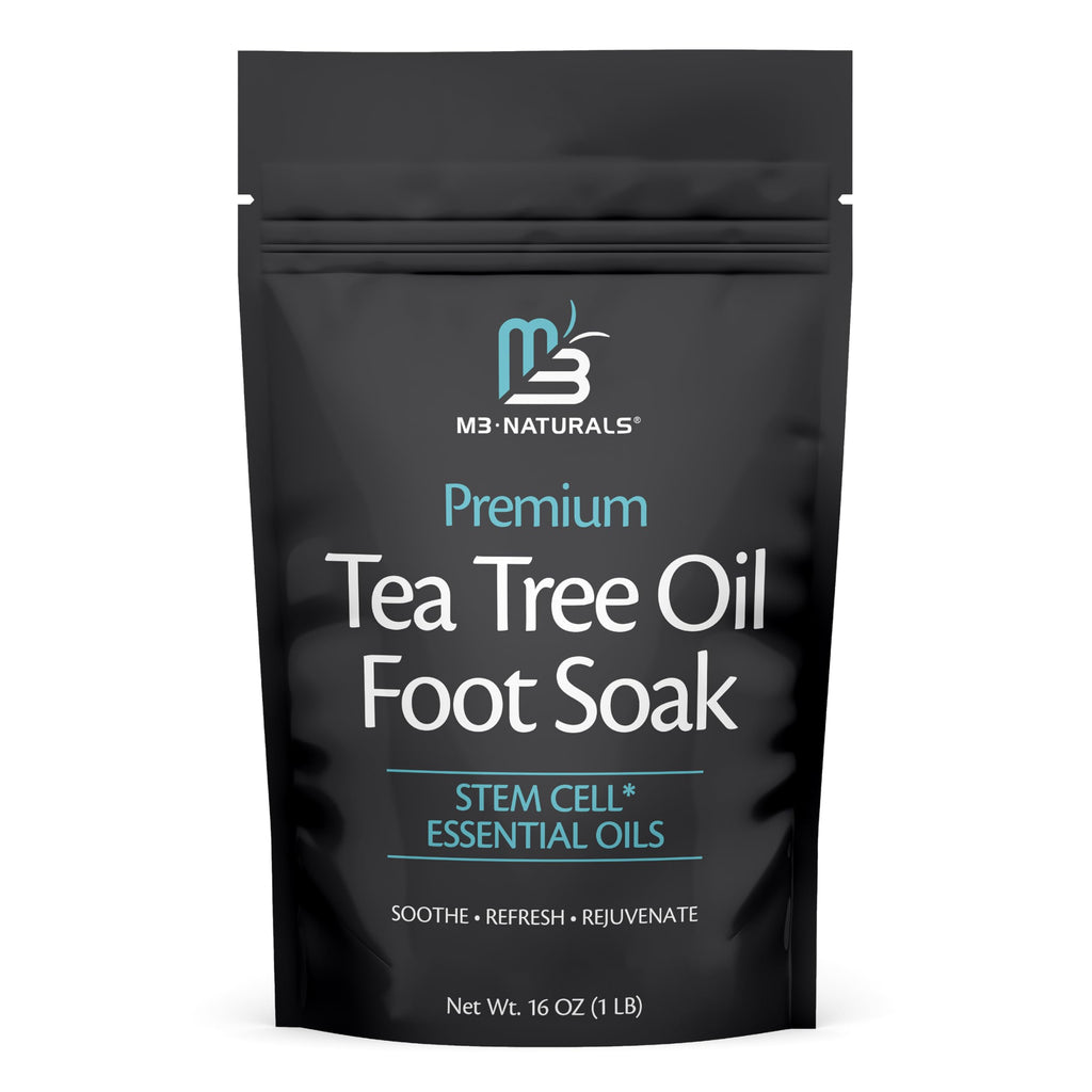 M3 Naturals Tea Tree Oil Foot Soak & Epsom Salts – Spa Foot Spa 16oz