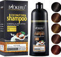 Maani MOKERU Argan Coconut Oil Hair Dye Shampoo 500ML – Instant 5-Min Gray Hair Color to Golden Brown