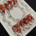 MABKJLF Luxury Press-On Nails - Medium Stiletto, Eagle Claw, Reusable ABS Kit