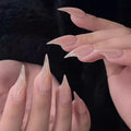 MABKJLF Luxury Press On Nails – Medium Curved Stiletto Eagle Claw Design, Reusable ABS