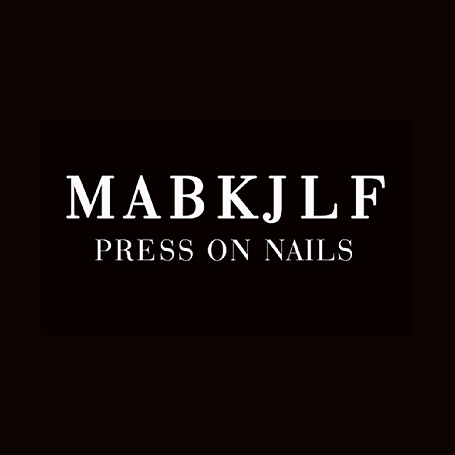 MABKJLF Luxury Press On Nails – Medium Almond, 3D Design, Reusable ABS, Complete Nail Kit