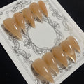 MABKJLF Luxury Press On Nails – Medium Stiletto Eagle Claw, Reusable ABS