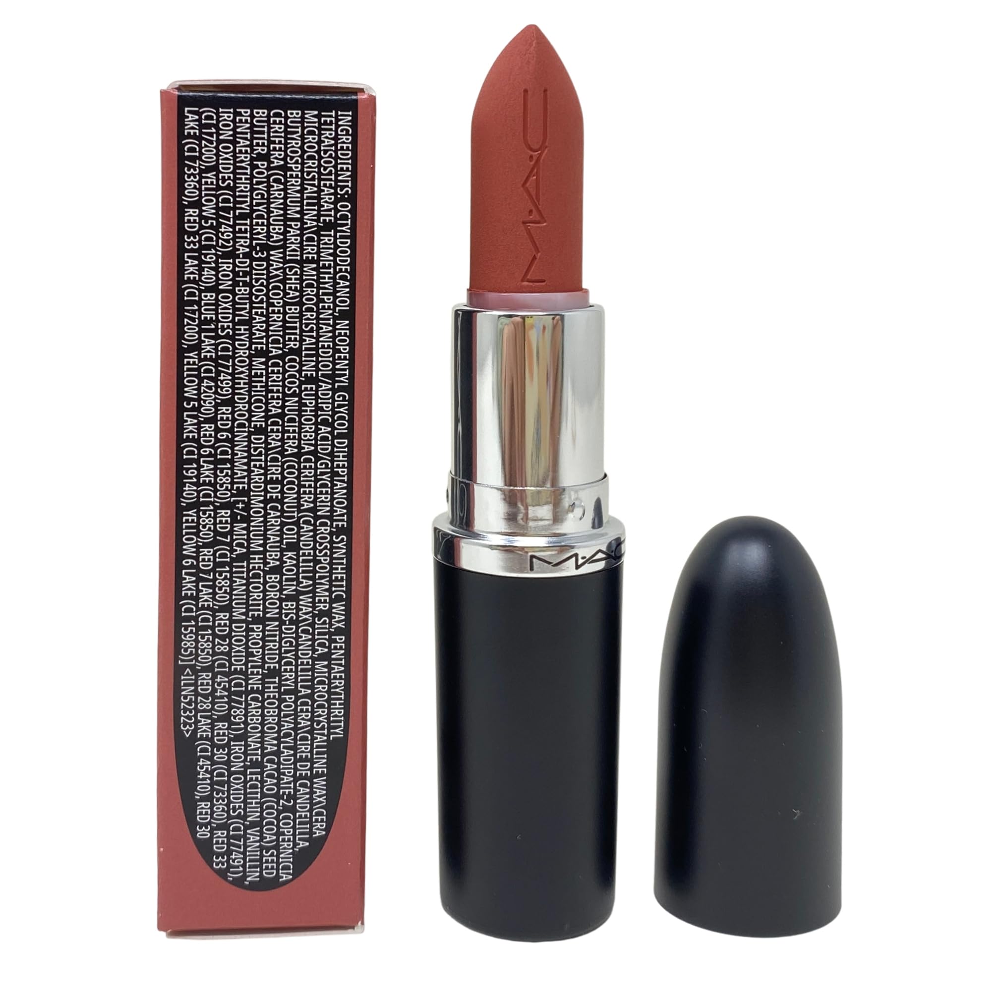 MAC M.A.Cximal Matte Lipstick 683 Cafe Mocha – Mauvey Nude Lip Color 0.12 oz