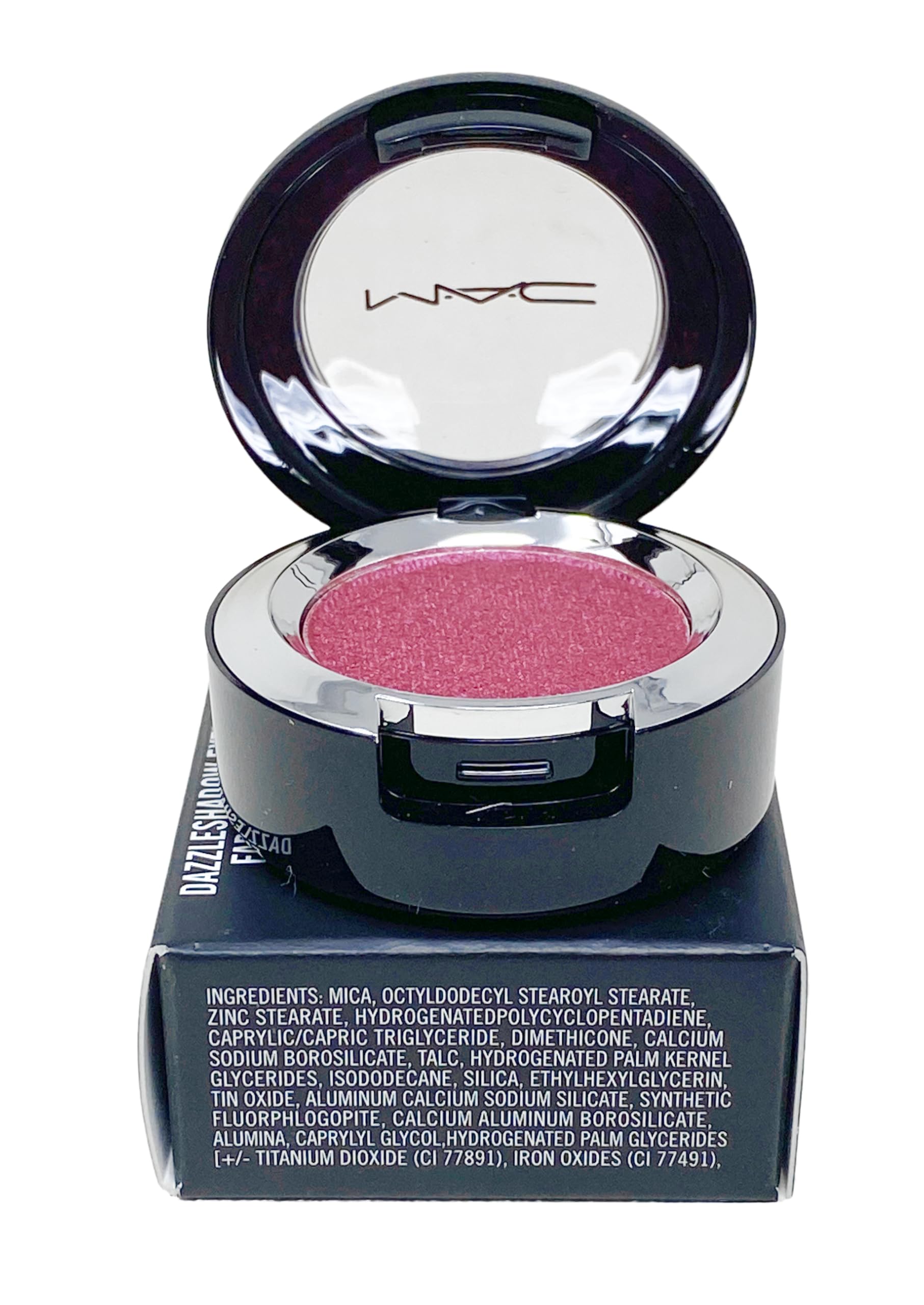 MAC Dazzleshadow Extreme Celebutante – Rosy Pink with Red Sparkle (0.05 oz / 1.5 g)