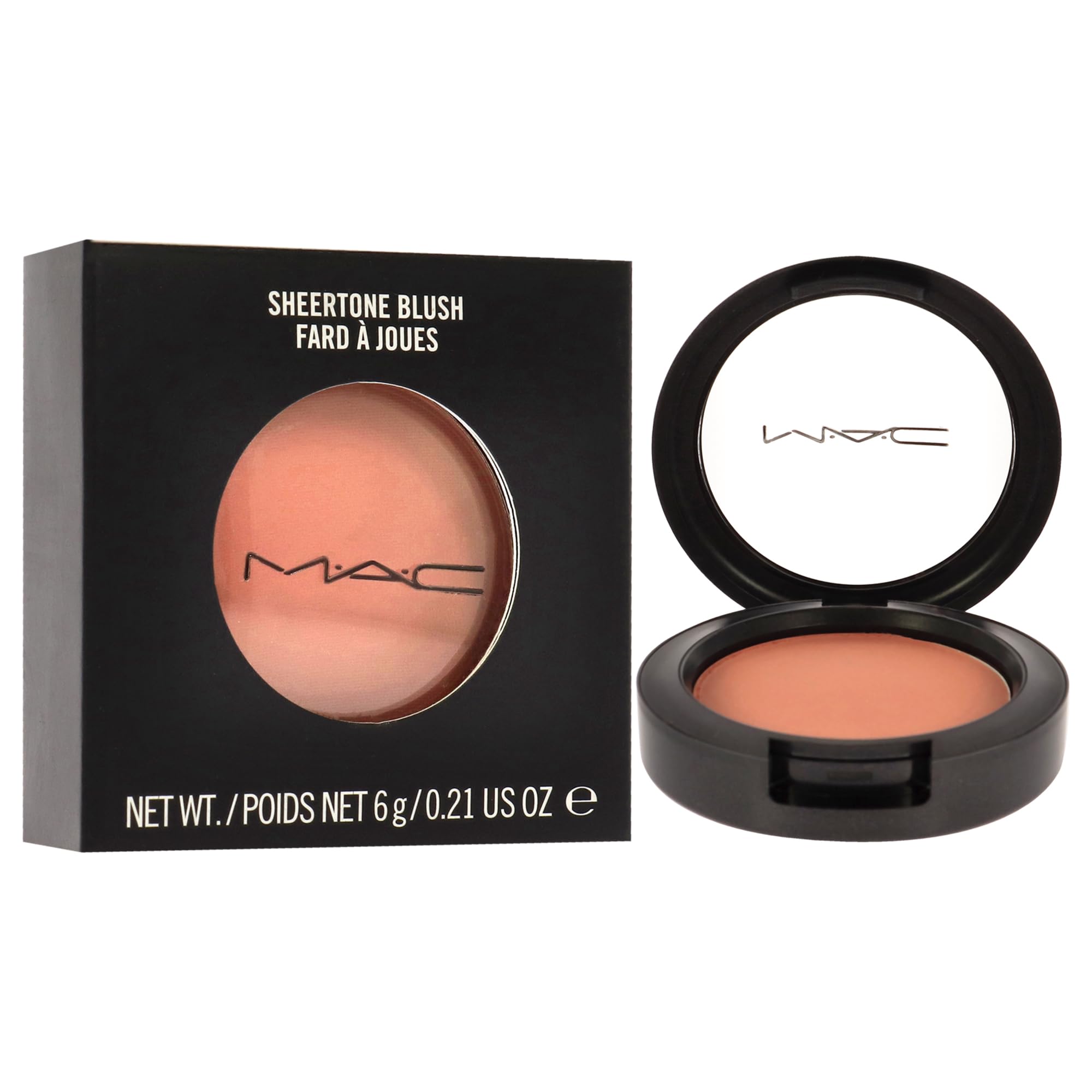 MAC Gingerly Sheertone Powder Blush – Sheer Cheek Color 0.21 oz