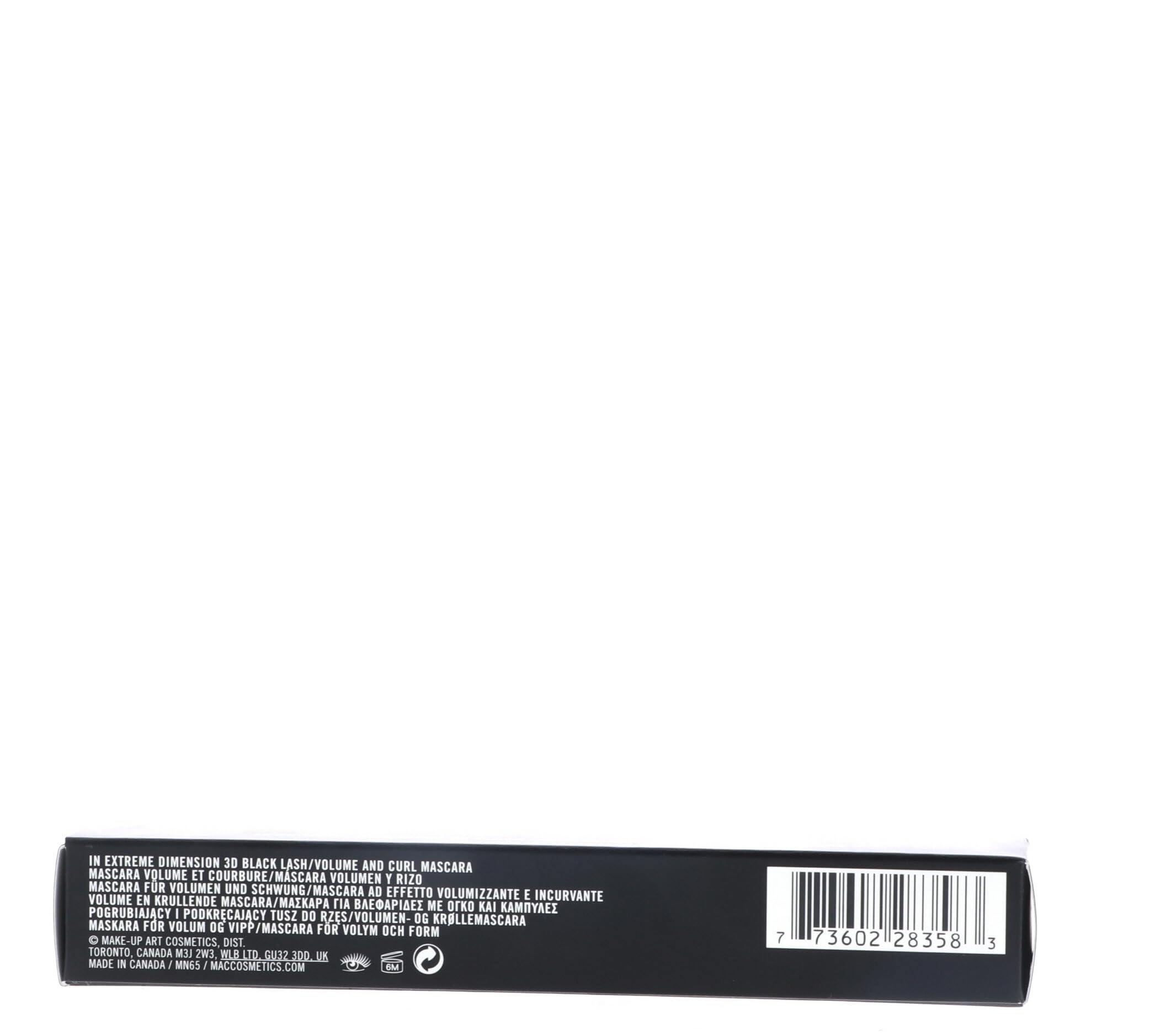 MAC In Extreme Dimension 3D Black Lash Mascara – Full Size, New (No Box)