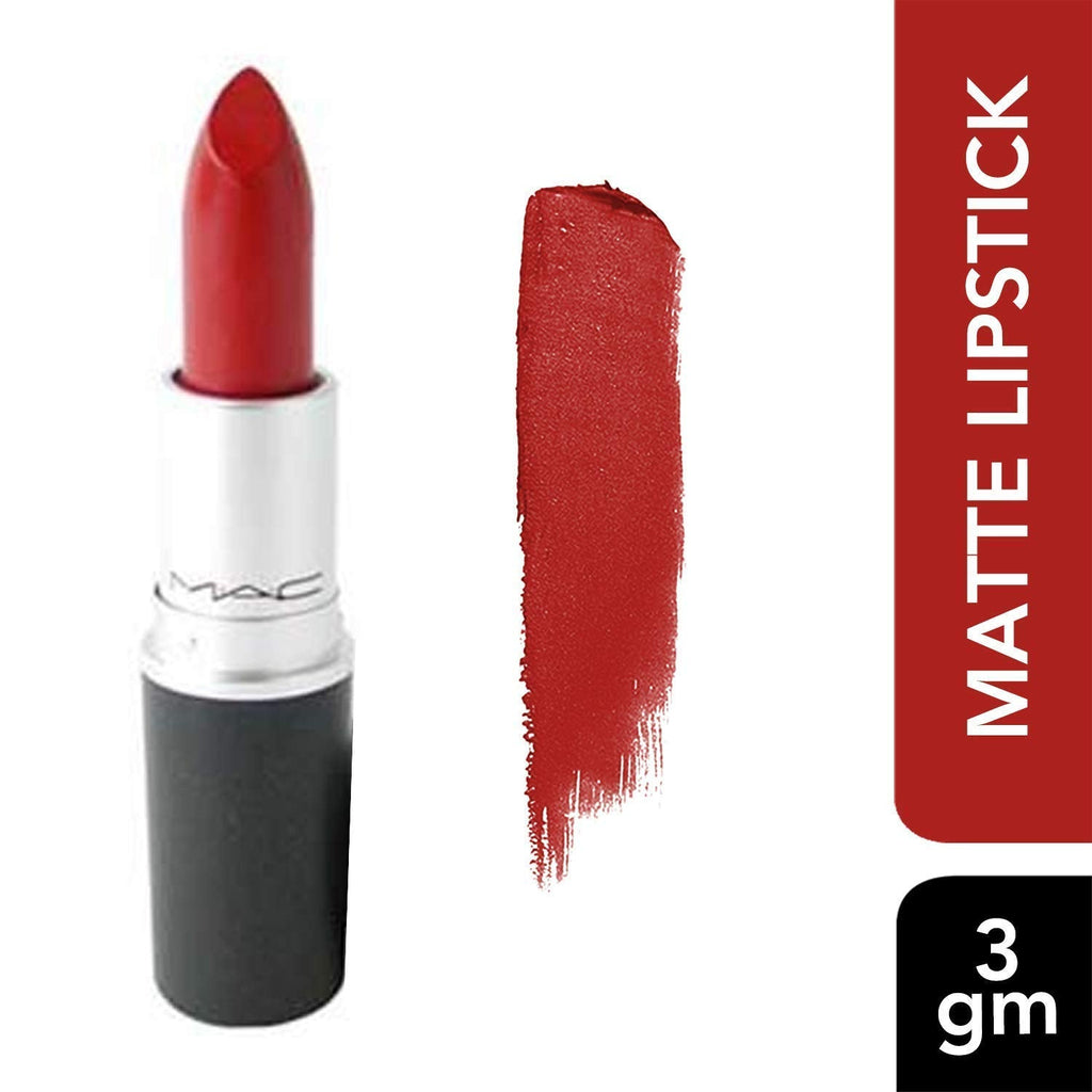 MAC Lipstick No. 138 Chili Matte – Rich Color, Smooth Texture, Vanilla Aroma | 3g/0.1oz, Limited Availability