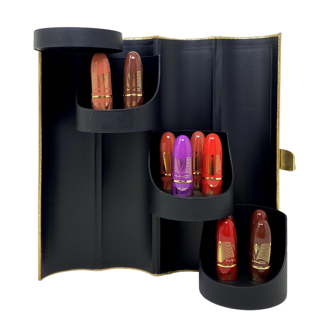MAC Golden Girls Mini Lustreglass Lipstick Vault x12 – Travel-Size Collection