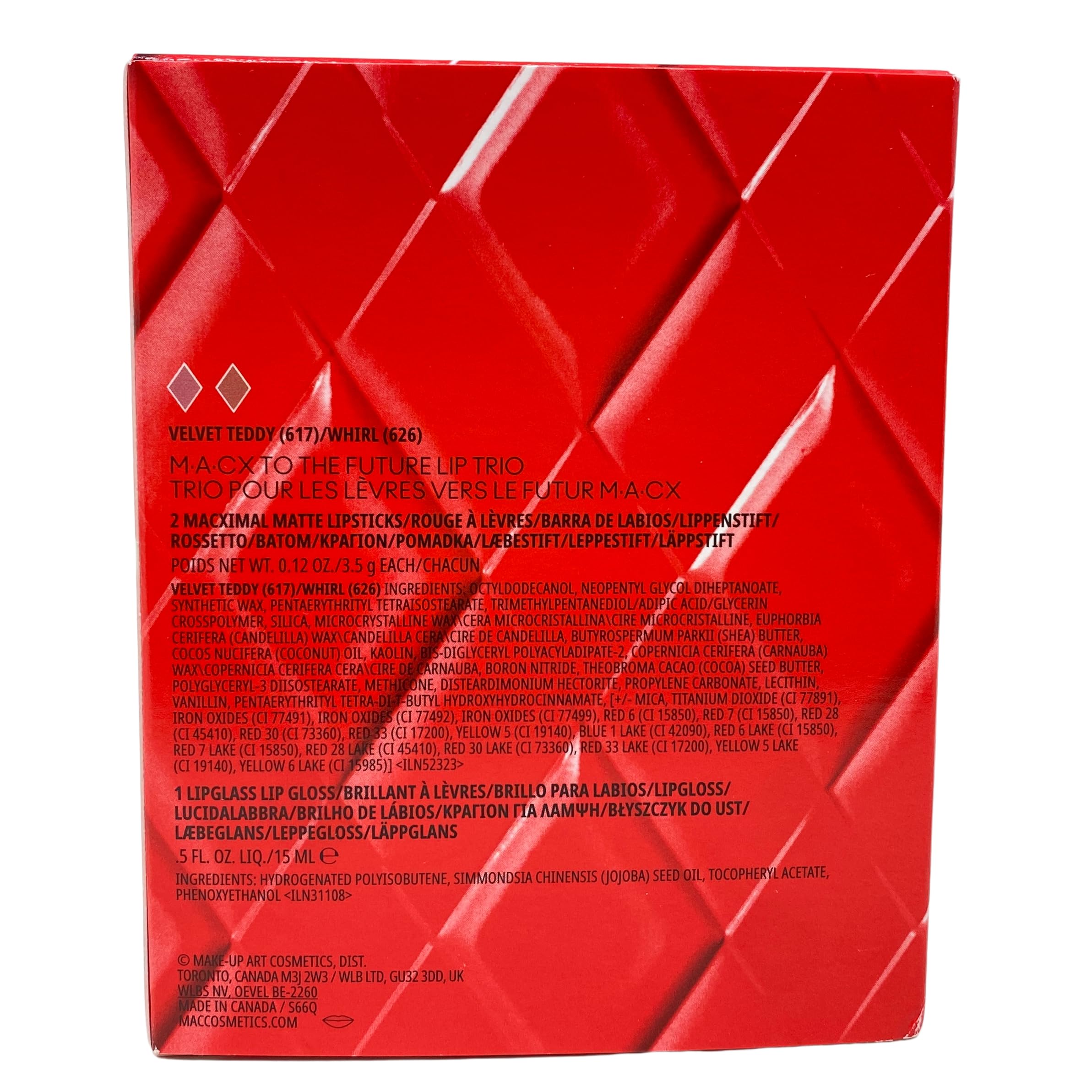 MAC M·A·CX To The Future Lip Trio – Holiday 2025 | 2 MACximal Matte Lipsticks + Clear Lipglass