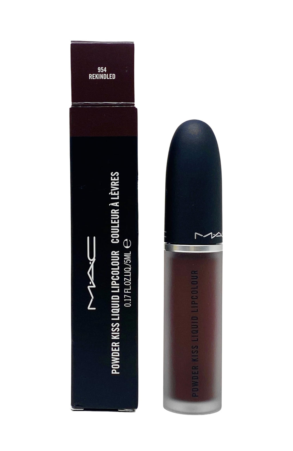 MAC Powder Kiss Liquid Lipcolour 954 Rekindled – Deep Cool Brown