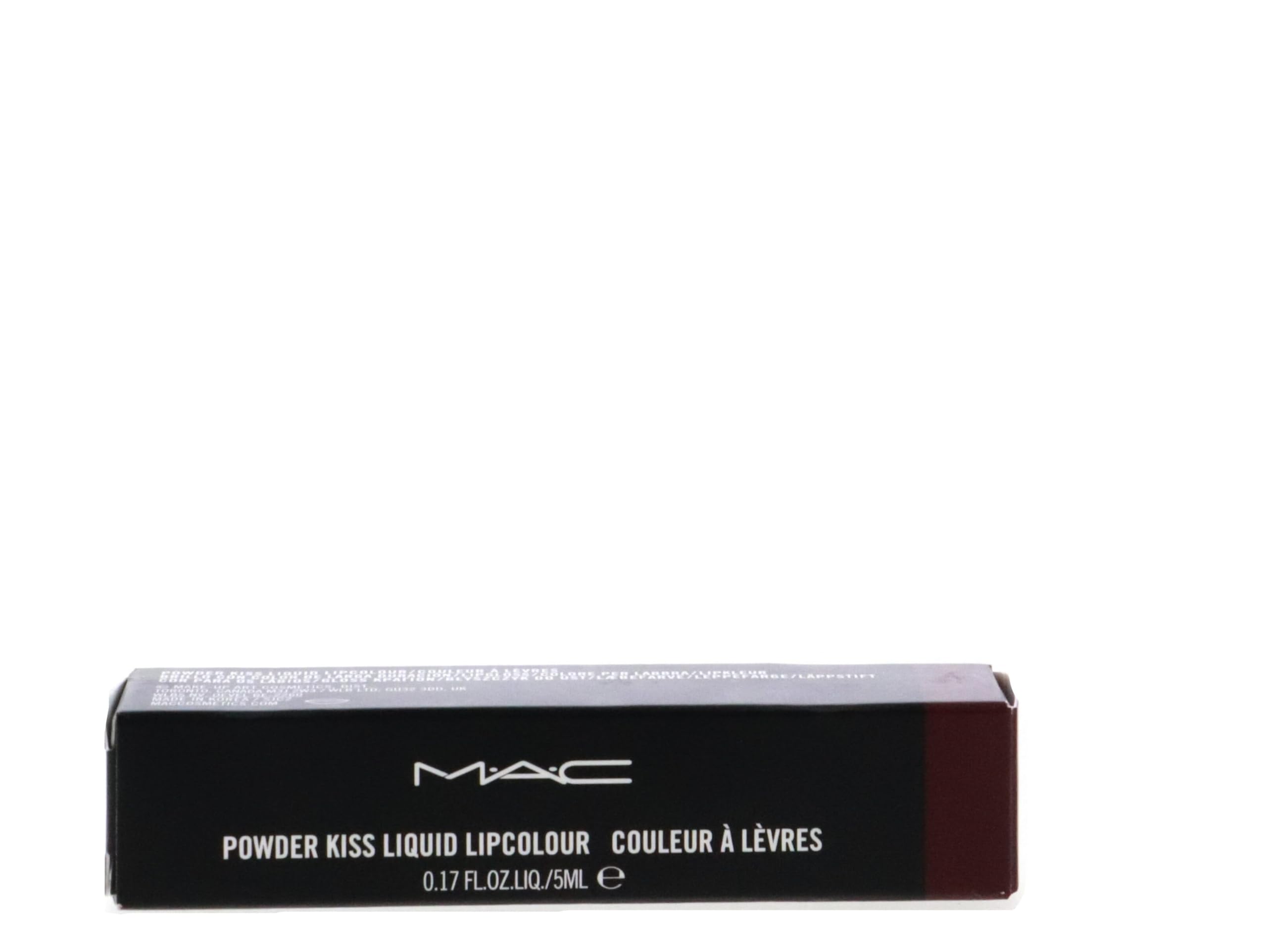 MAC Powder Kiss Liquid Lipcolour 994 Make Love To The Camera – Deep Wine