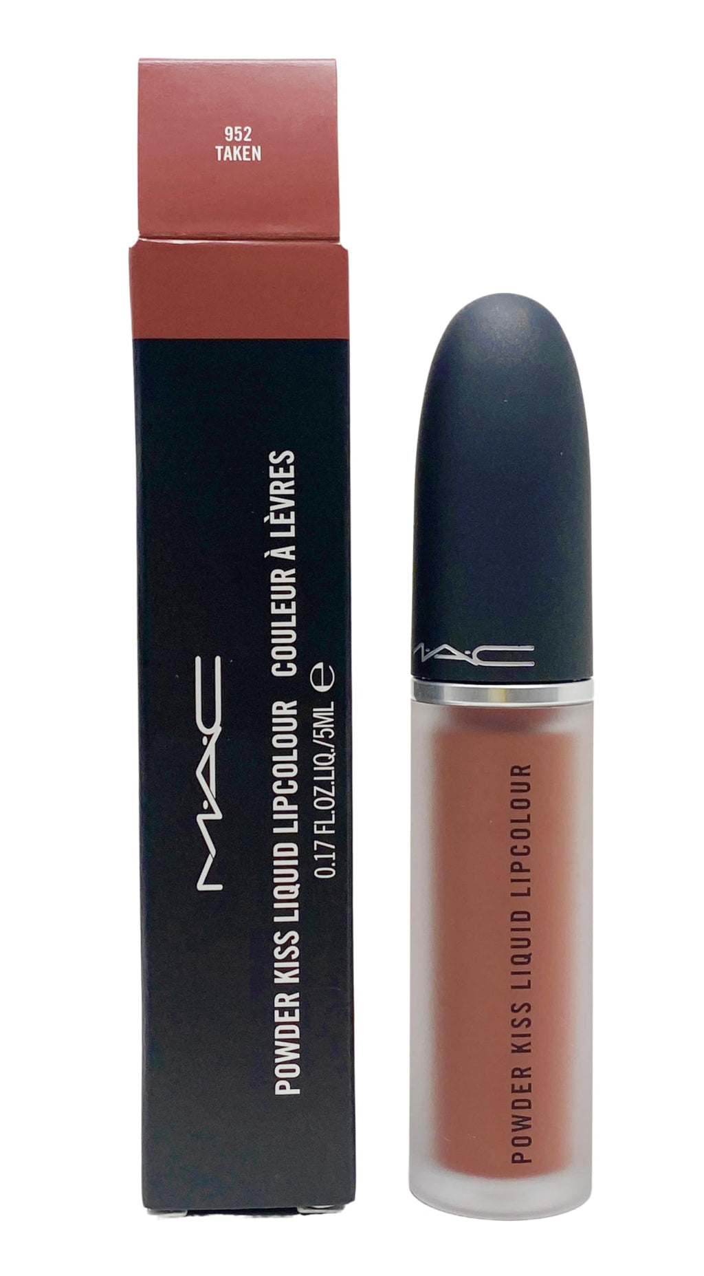 MAC Powder Kiss Liquid Lipcolour 952 Taken — Warm Brown, 0.17 oz