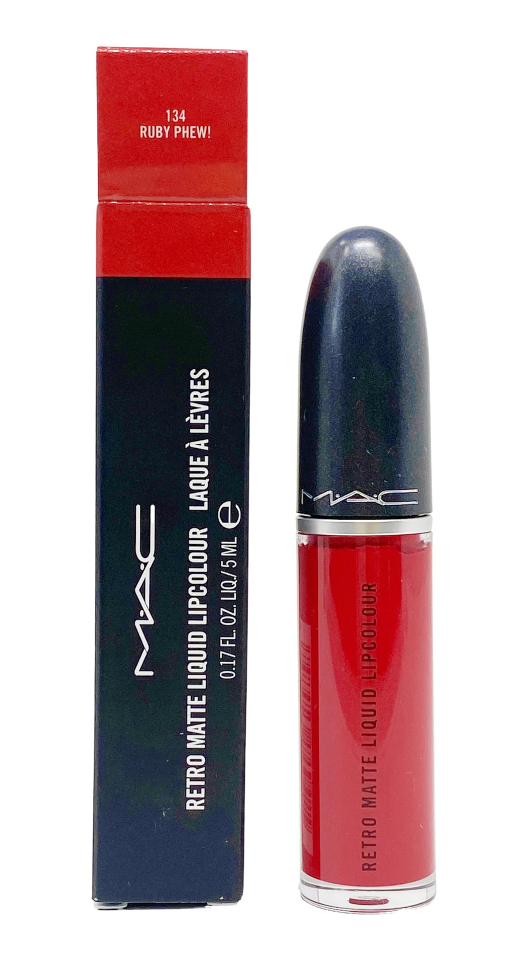 MAC Retro Matte Liquid Lipcolour 134 Ruby Phew! – Vivid Blue-Red Matte Lipcolour