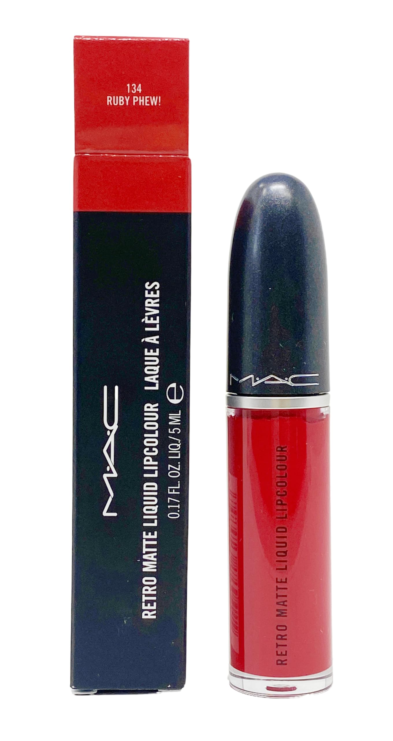 MAC Retro Matte Liquid Lipcolour 134 Ruby Phew! – Vivid Blue-Red Matte Lipcolour