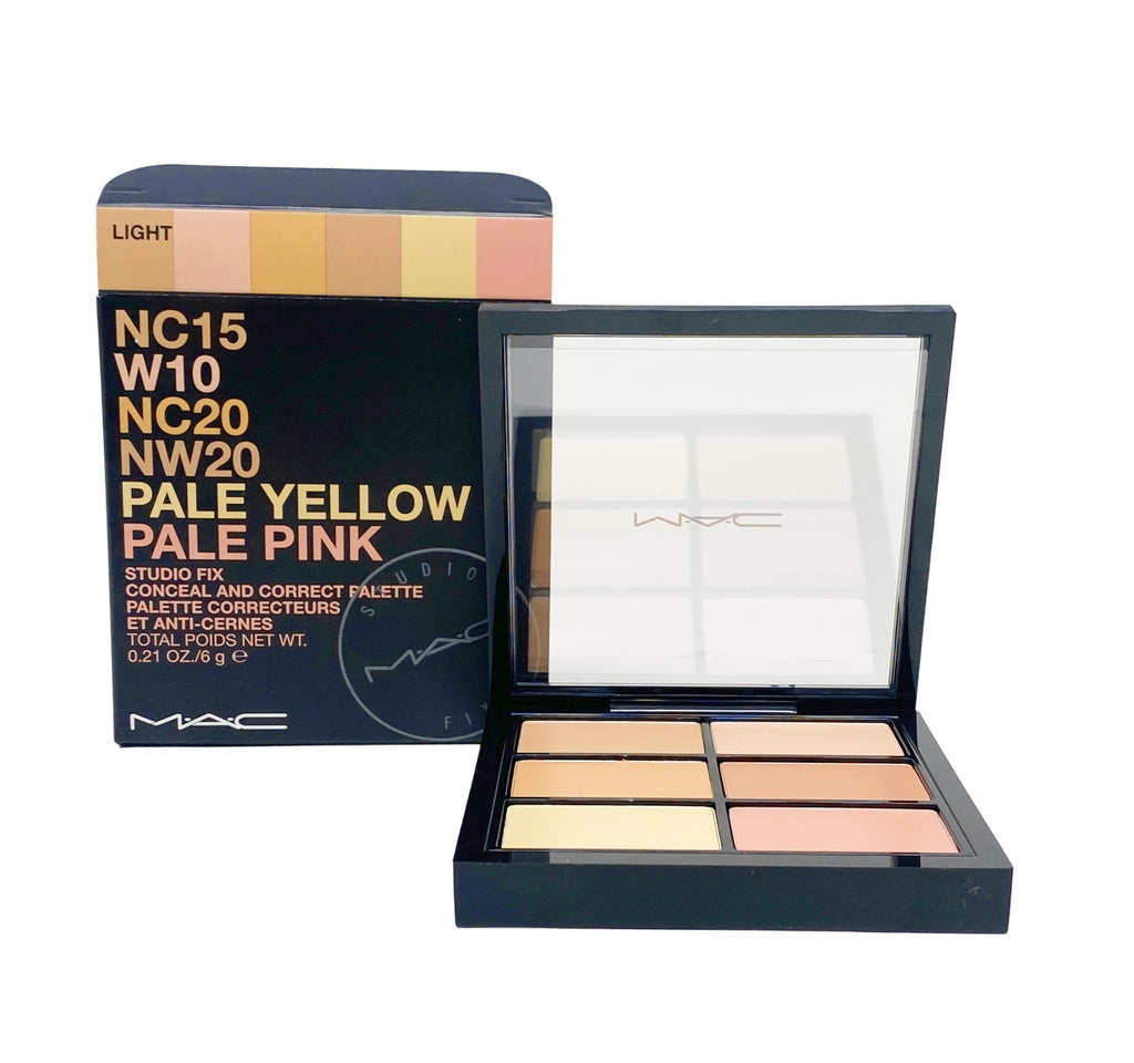MAC Studio Fix Conceal and Correct Palette - Light (0.21 oz) | 6 Shades for Custom Coverage