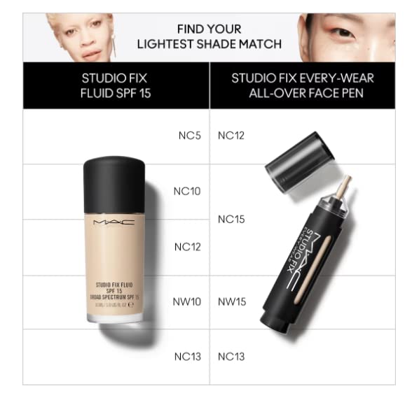 MAC Studio Fix Every Wear All Over Face Pen NW15 - Buildable Coverage & Natural Matte