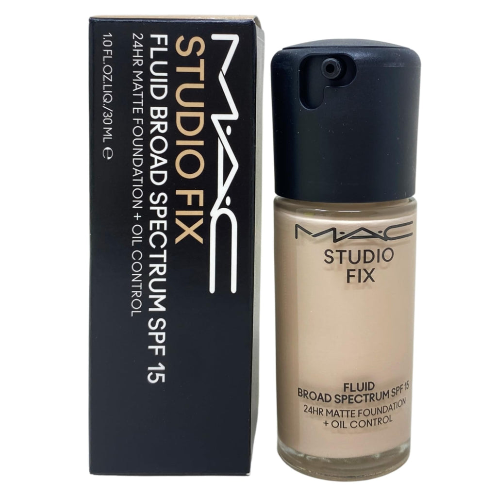MAC Studio Fix Fluid SPF 15 Foundation NW5 – 24HR Matte, Oil Control (1 fl oz / 30 mL)