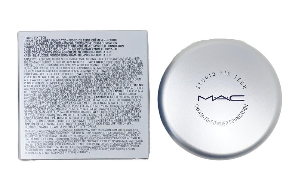 MAC Studio Fix Tech Cream-To-Powder Foundation NW22 – Warm Beige with Rosy Undertone | 0.35 oz (10 g)