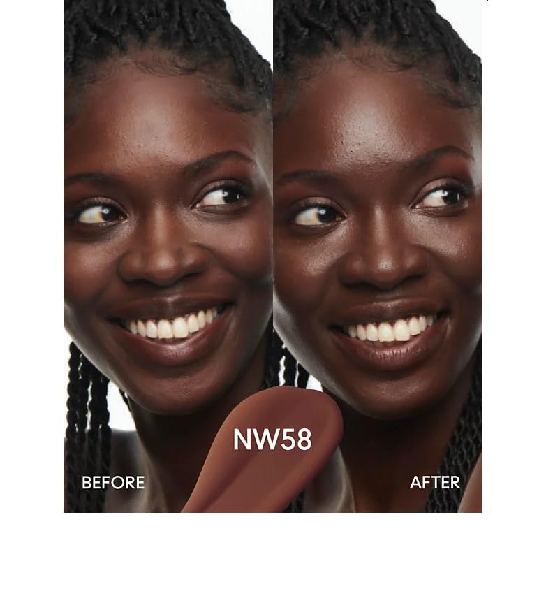 MAC Studio Radiance Serum-Powered Foundation NW58 | 24-Hour Hydration, Buildable Coverage