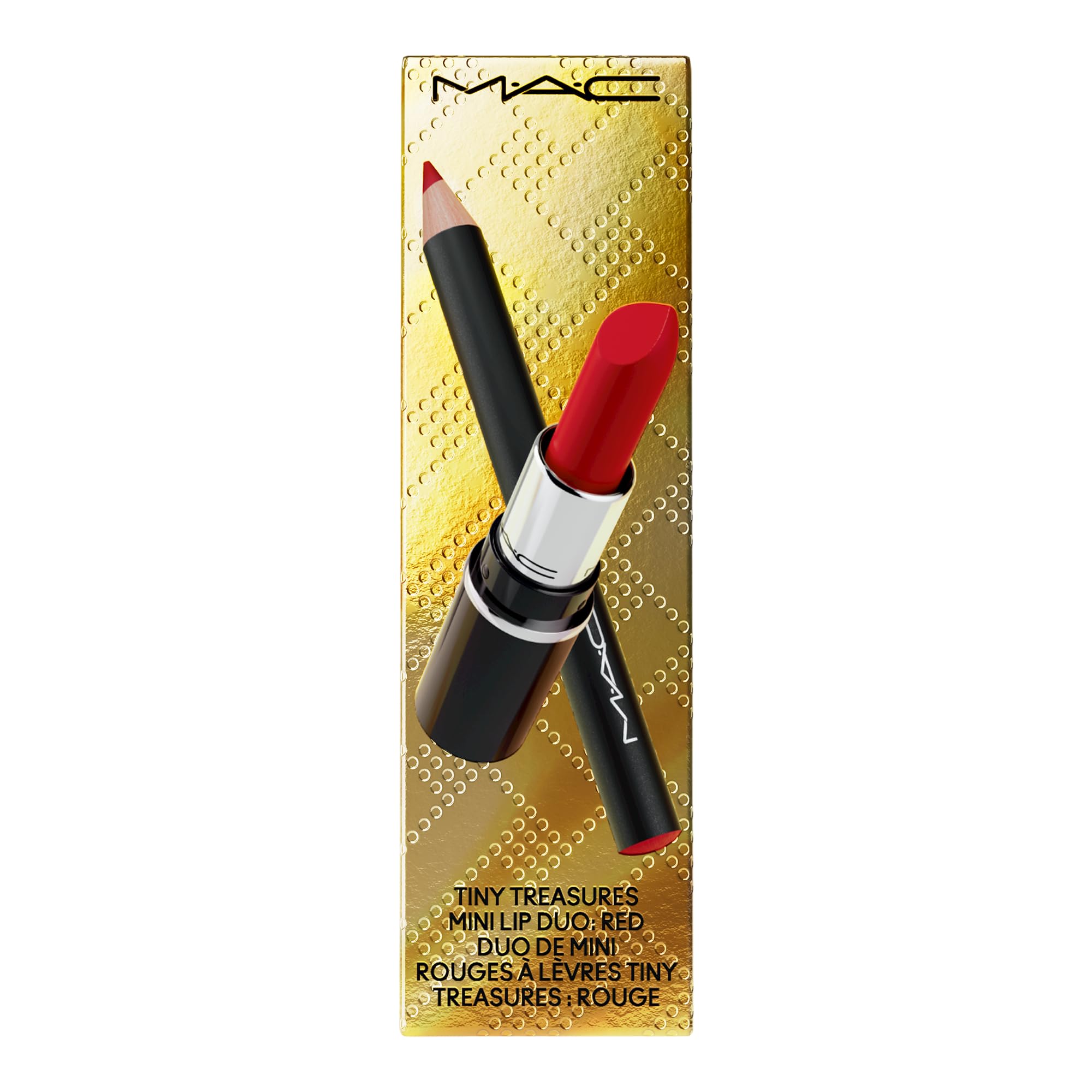 MAC Tiny Treasures Mini Lip Duo: Red Lipstick & Lip Pencil (2-Piece) – Holiday Gift Set
