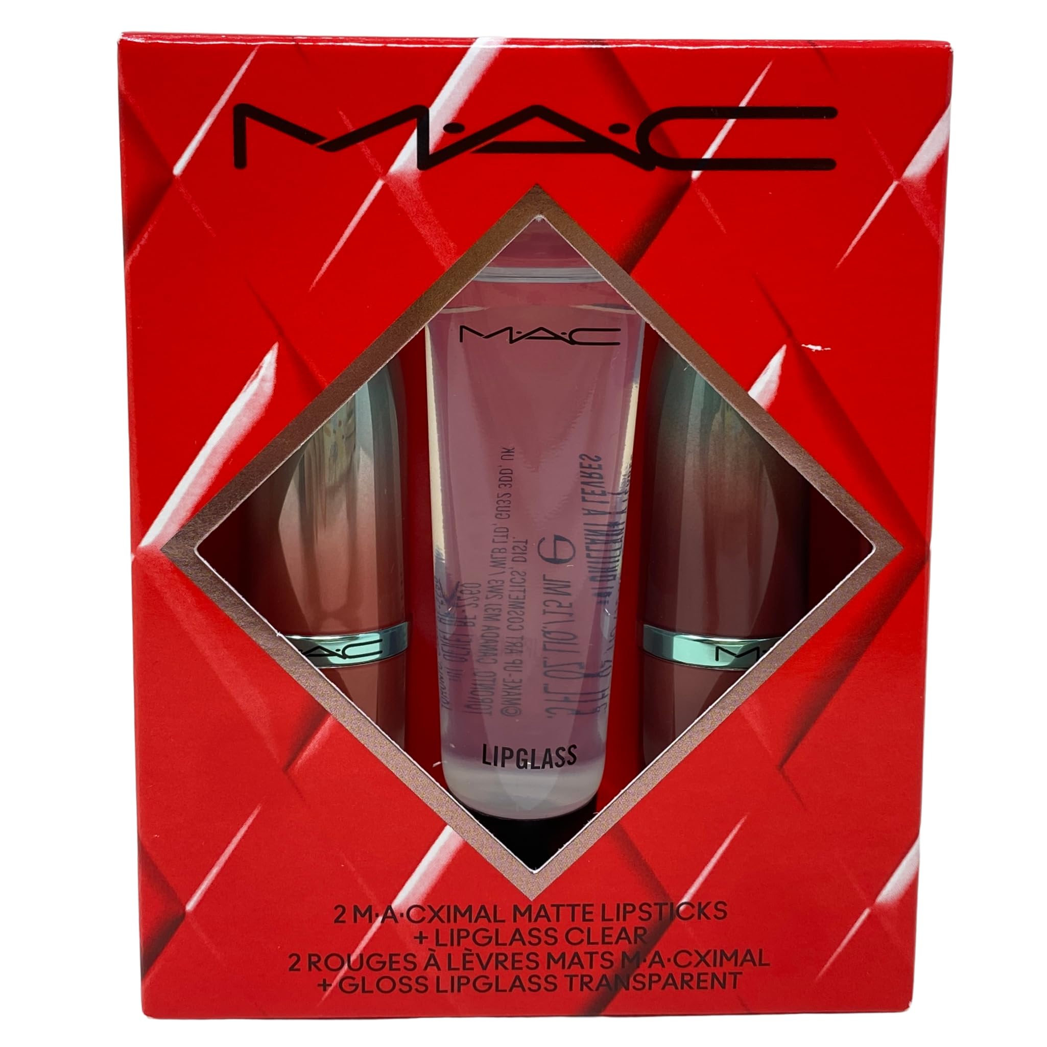 MAC M·A·CX To The Future Lip Trio – Holiday 2025 | 2 MACximal Matte Lipsticks + Clear Lipglass