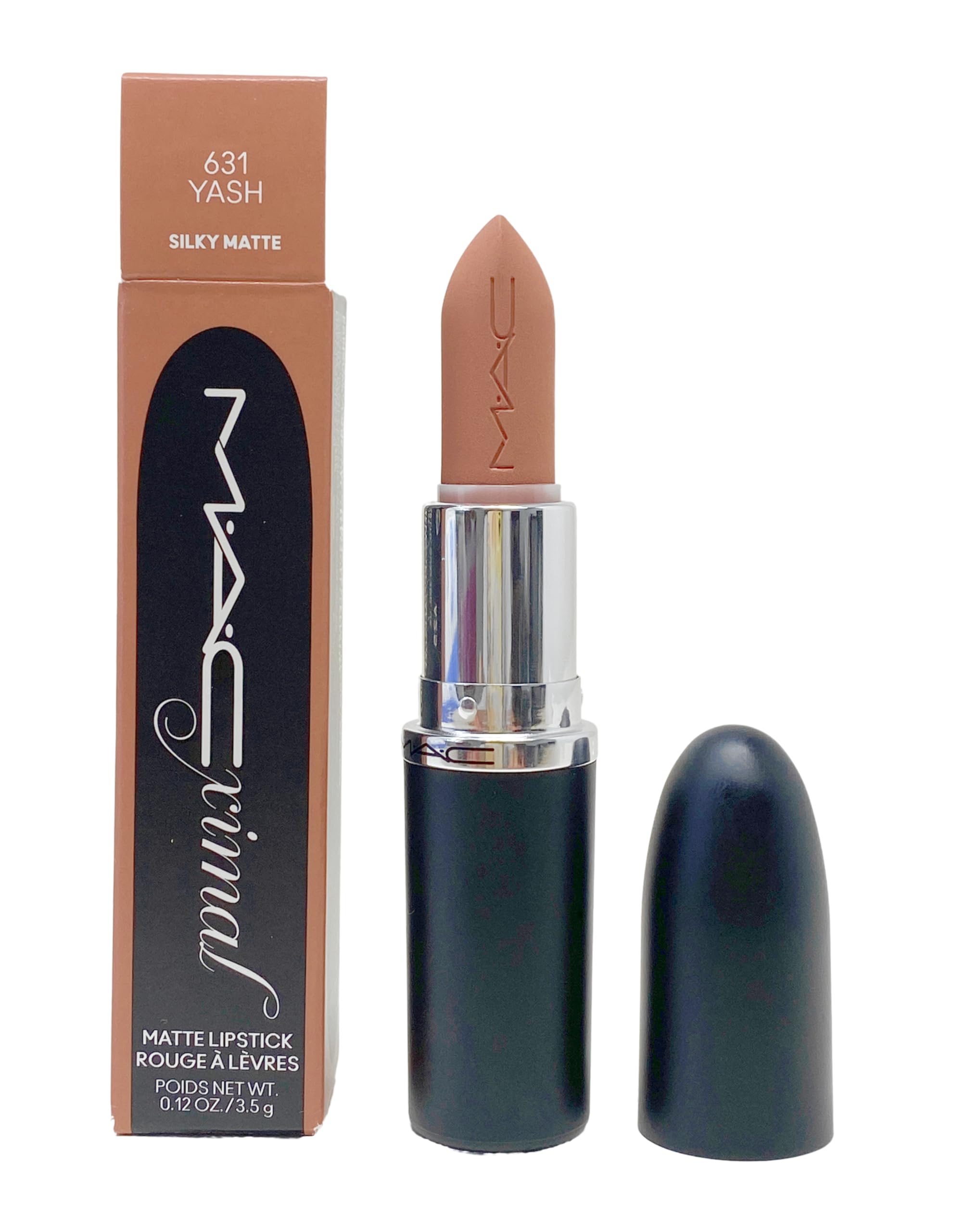 MAC Ximal Silky Matte Lipstick 631 Yash – Ultra Light Neutral | 0.12 oz