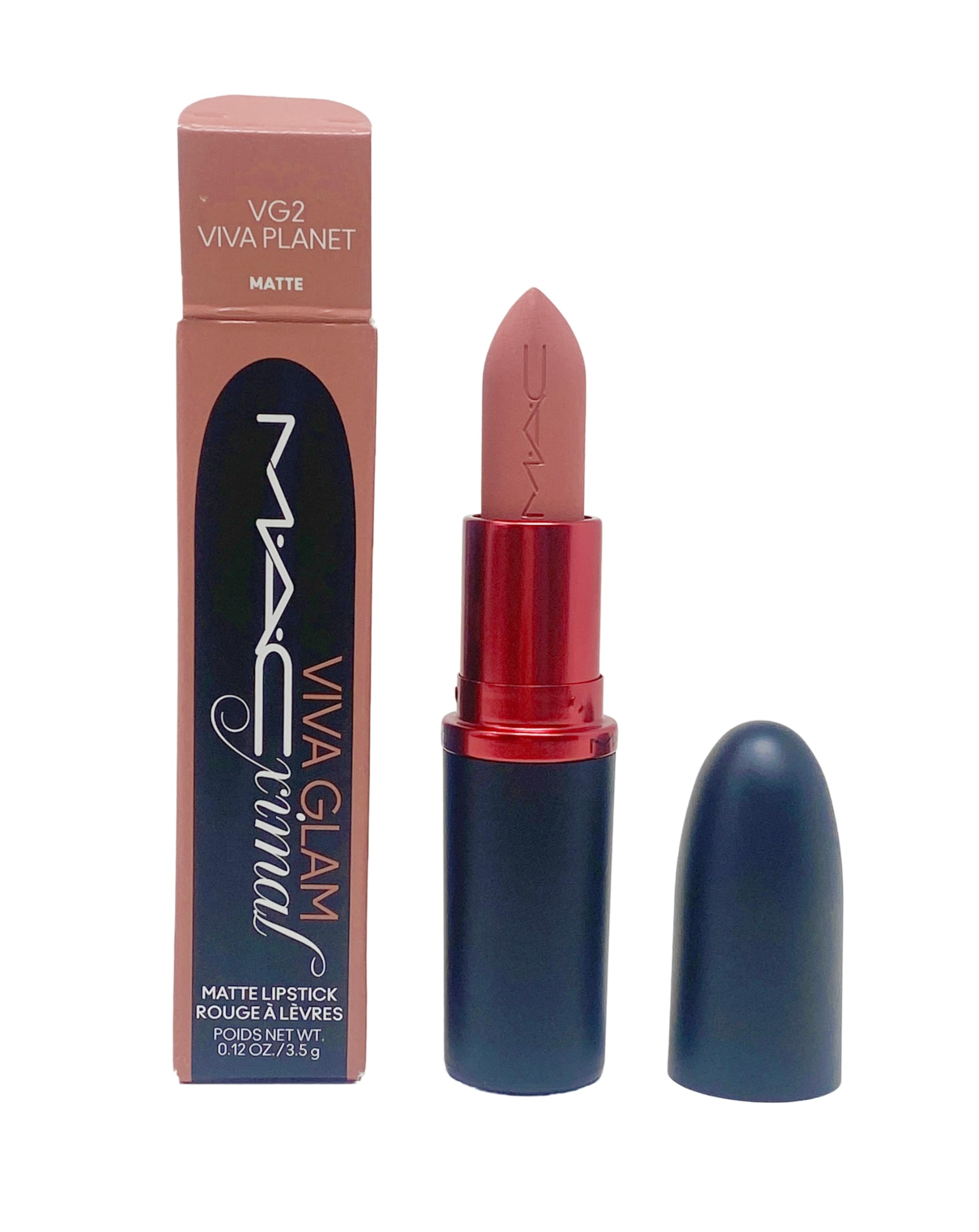 MAC Ximal Viva Glam Matte Lipstick VG2 Viva Planet – Matte Lip Color, Long-Lasting Wear