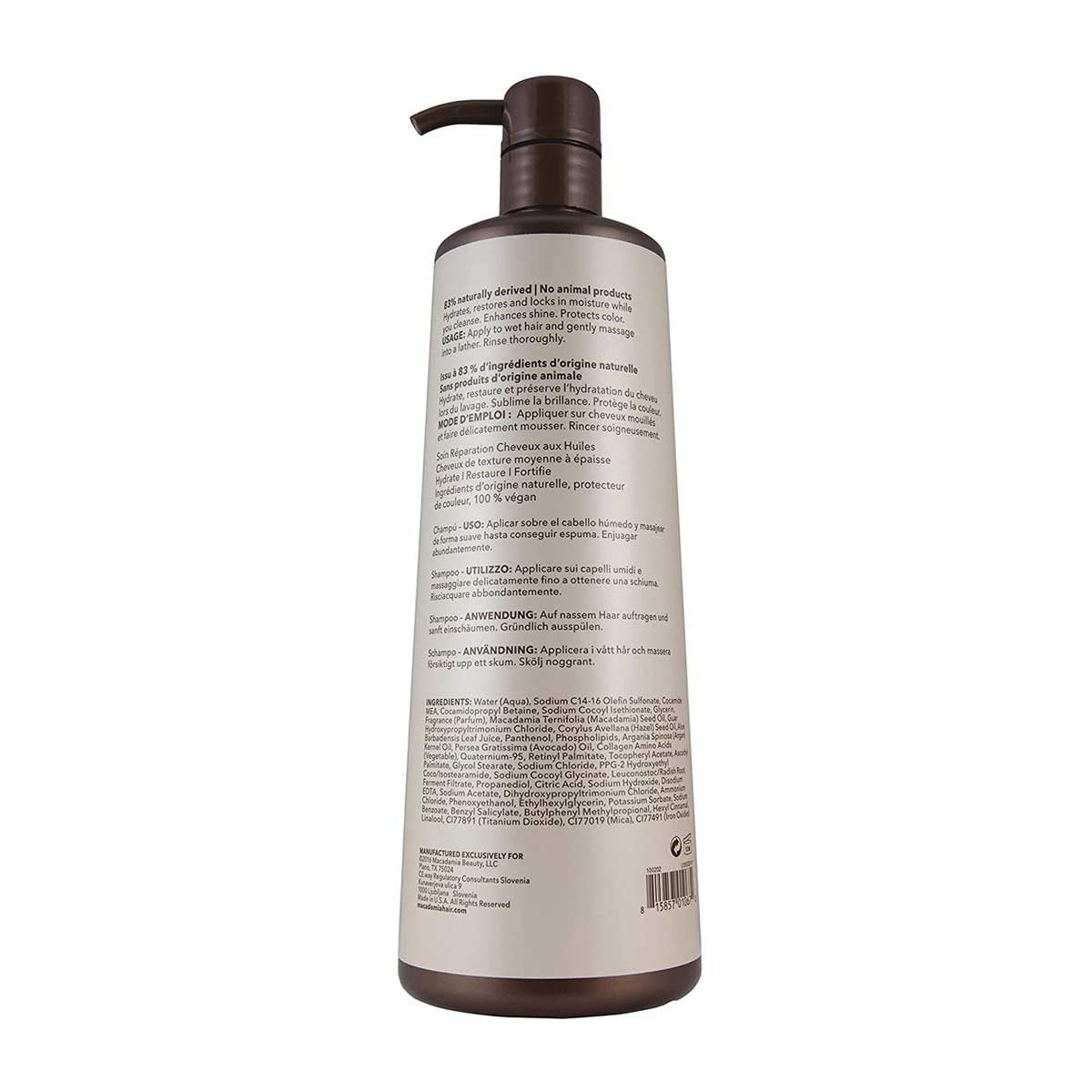 Macadamia Professional Nourishing Moisture Shampoo | Sulfate & Paraben Hair Shampoo, 33.8 Fl Oz
