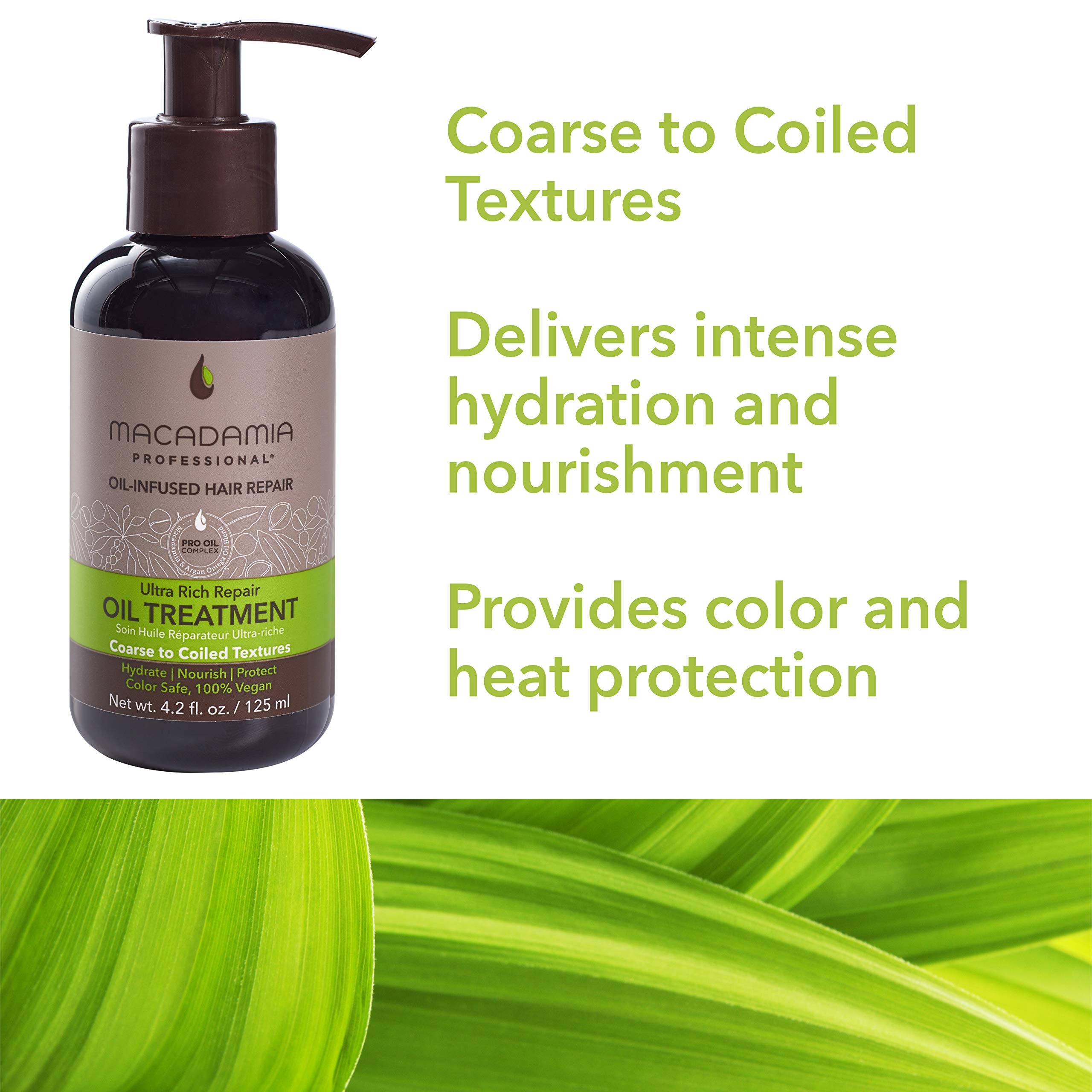 Macadamia Professional Ultra Rich Hair Repair Oil Treatment, 4.2oz