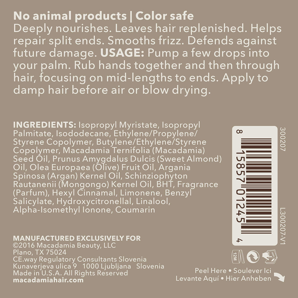 Macadamia Professional Ultra Rich Hair Repair Oil Treatment, 4.2oz