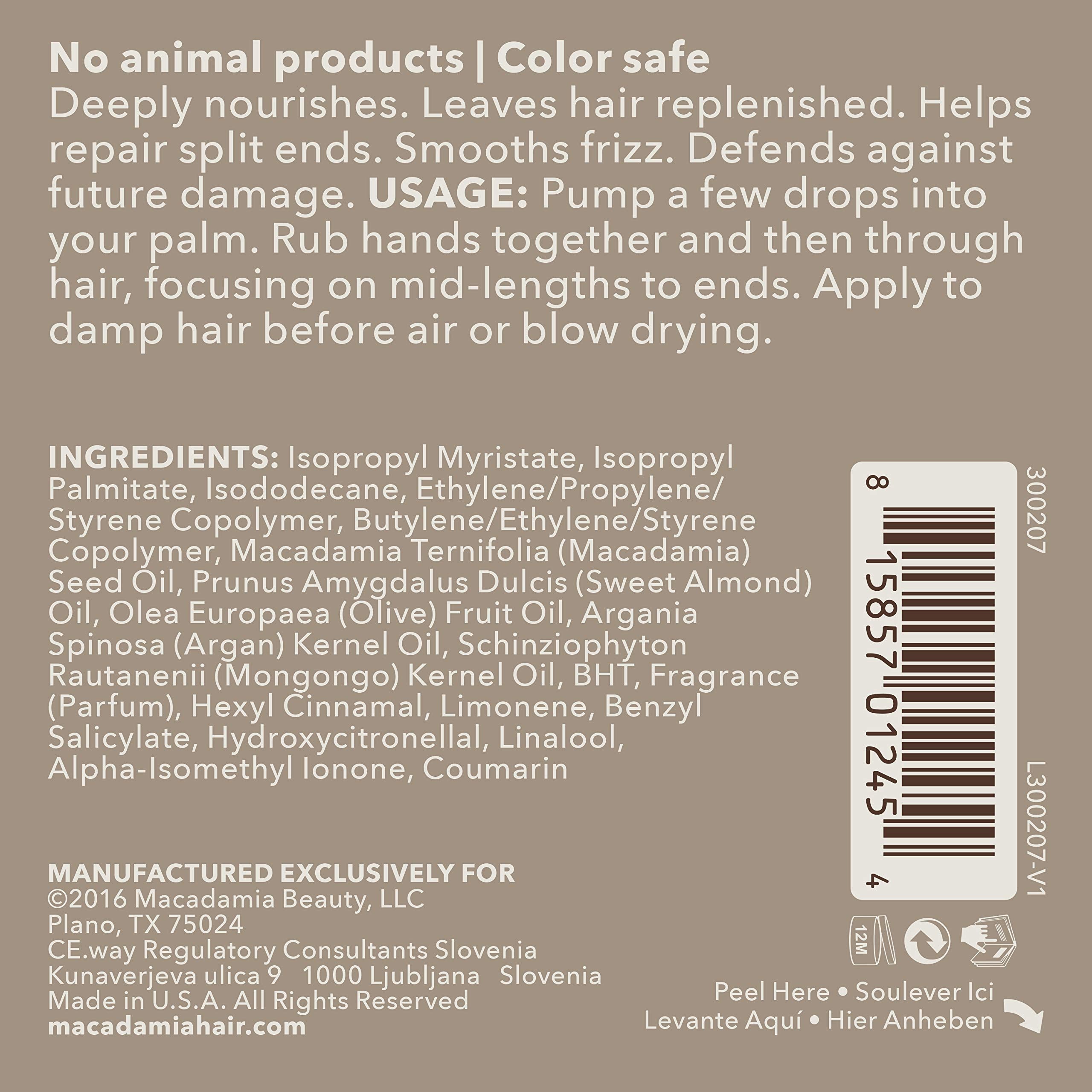 Macadamia Professional Ultra Rich Hair Repair Oil Treatment, 4.2oz