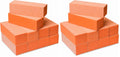 Maccibelle Durable Nail Buffer 60/100 Grit Orange – Buffing Block for Acrylic, Dip Powder & Natural Nails (Pack of 2)