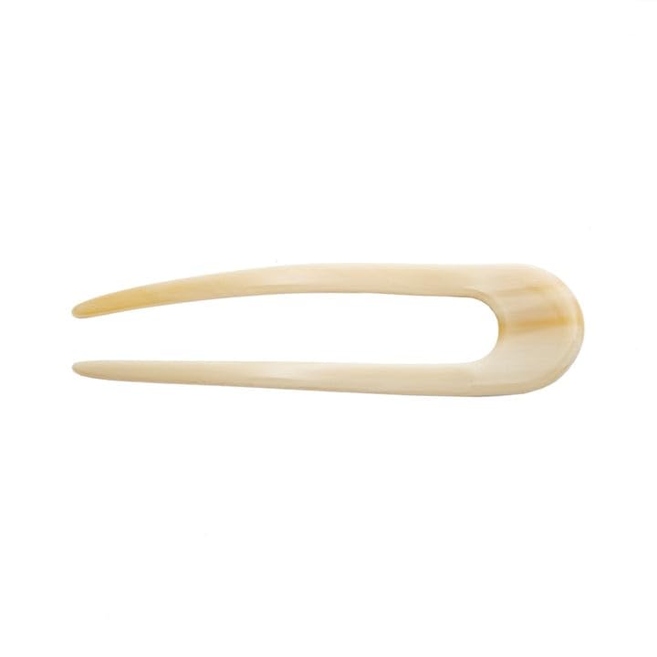 MACHETE Italian Acetate French Hair Pin – 5 Inch in Alabaster for Thin to Thick Hair