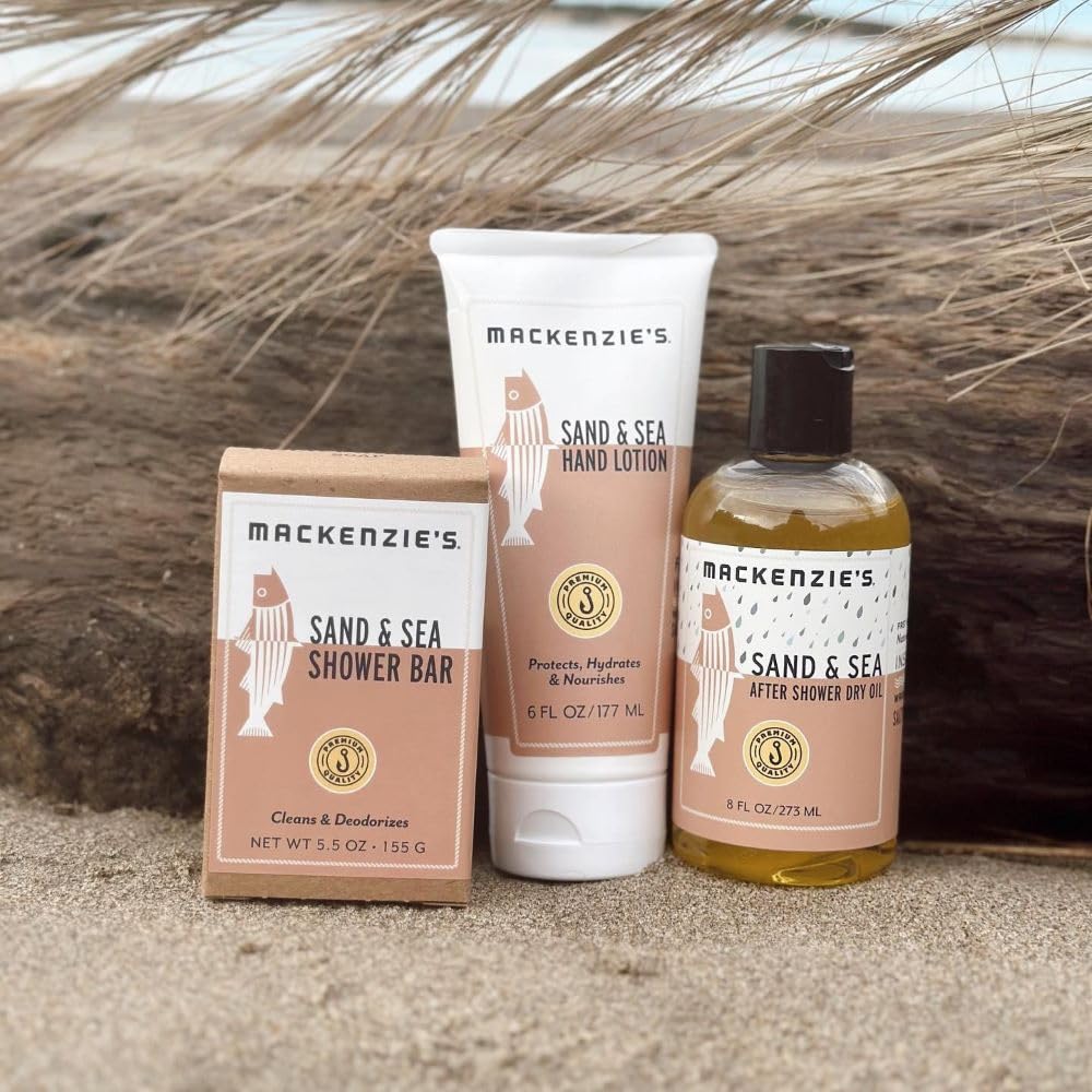 MACKENZIE'S Sand & Sea After Shower Dry Oil — Hydrating Sea Salt & Citrus