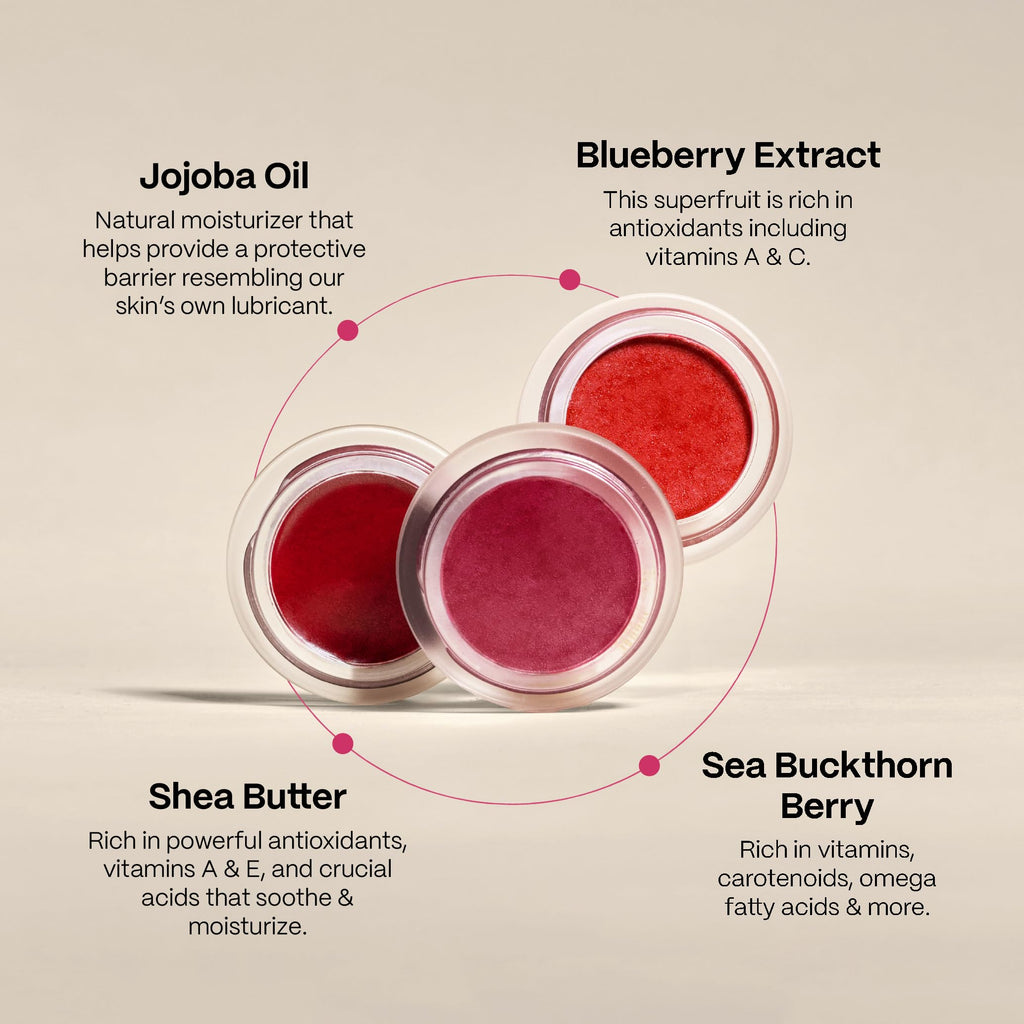 Mad Hippie Plum Cheek & Lip Tint – Buildable Vegan Tint for Lips & Cheeks (0.24 oz)