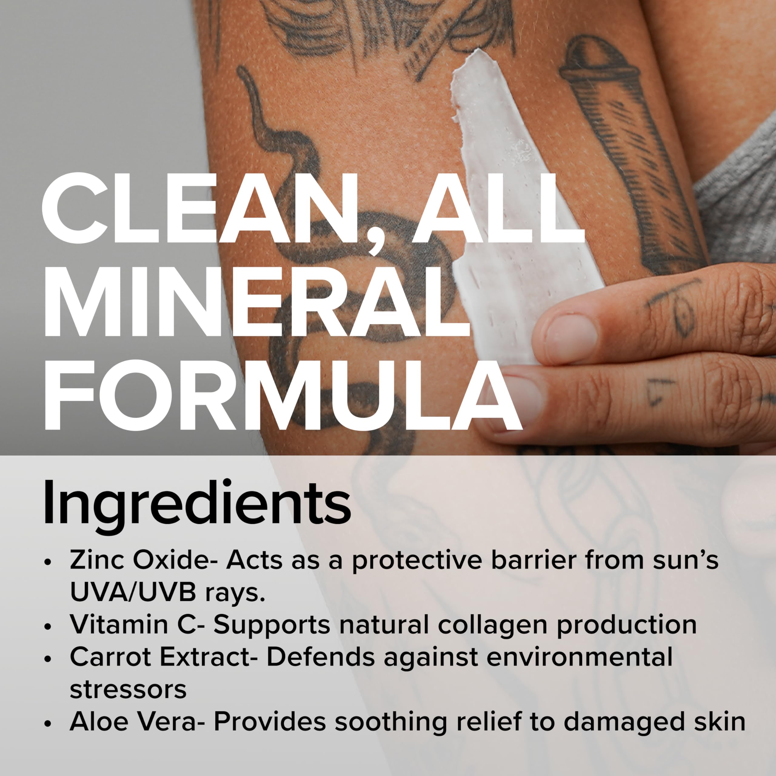 Mad Rabbit Defend SPF 30 Tattoo Sunscreen | Mineral Protection & Moisturizer (100 mL)