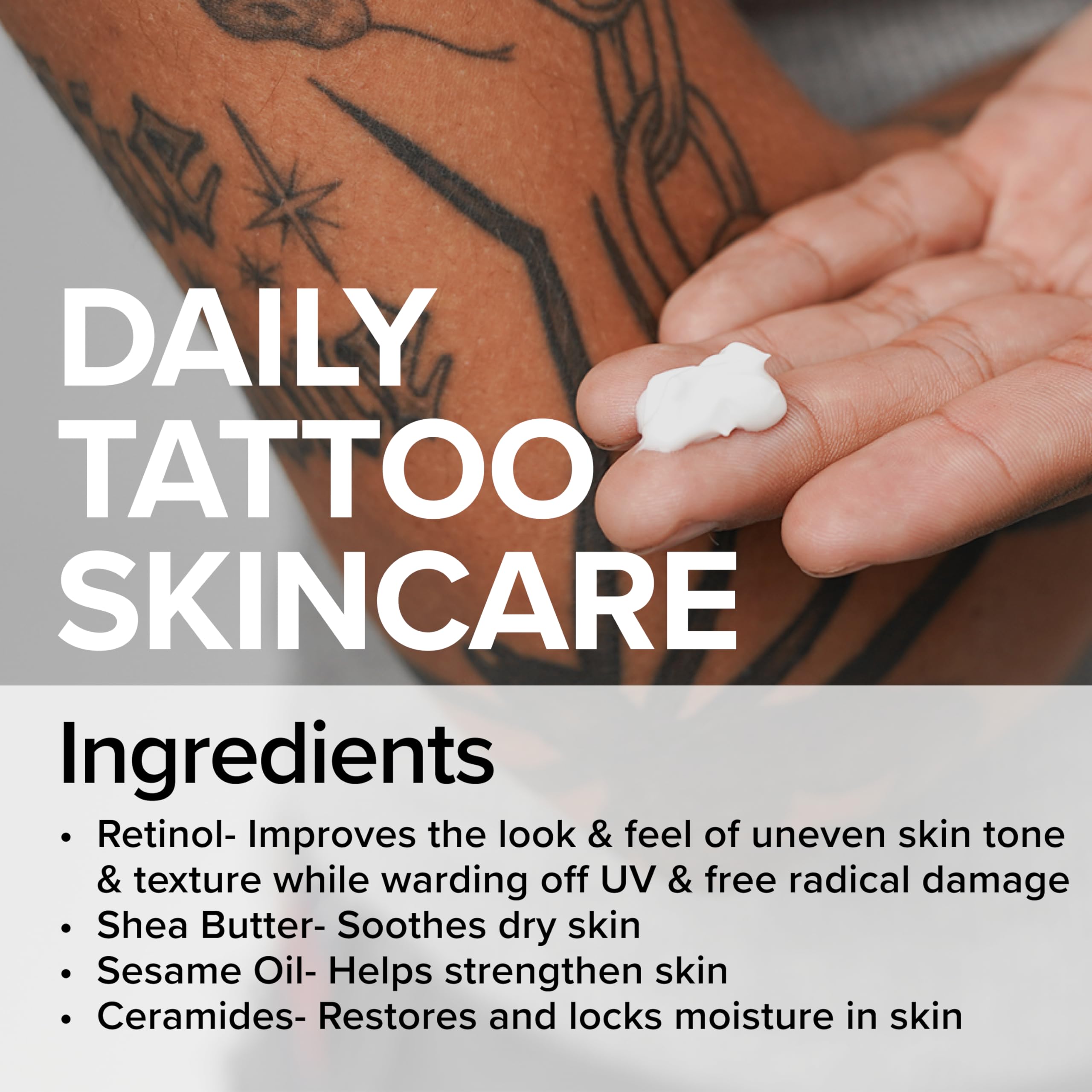 Mad Rabbit Replenish Tattoo Body Lotion – Fragrance-Free, Non-Greasy, Silicone-Free (9.5 oz)