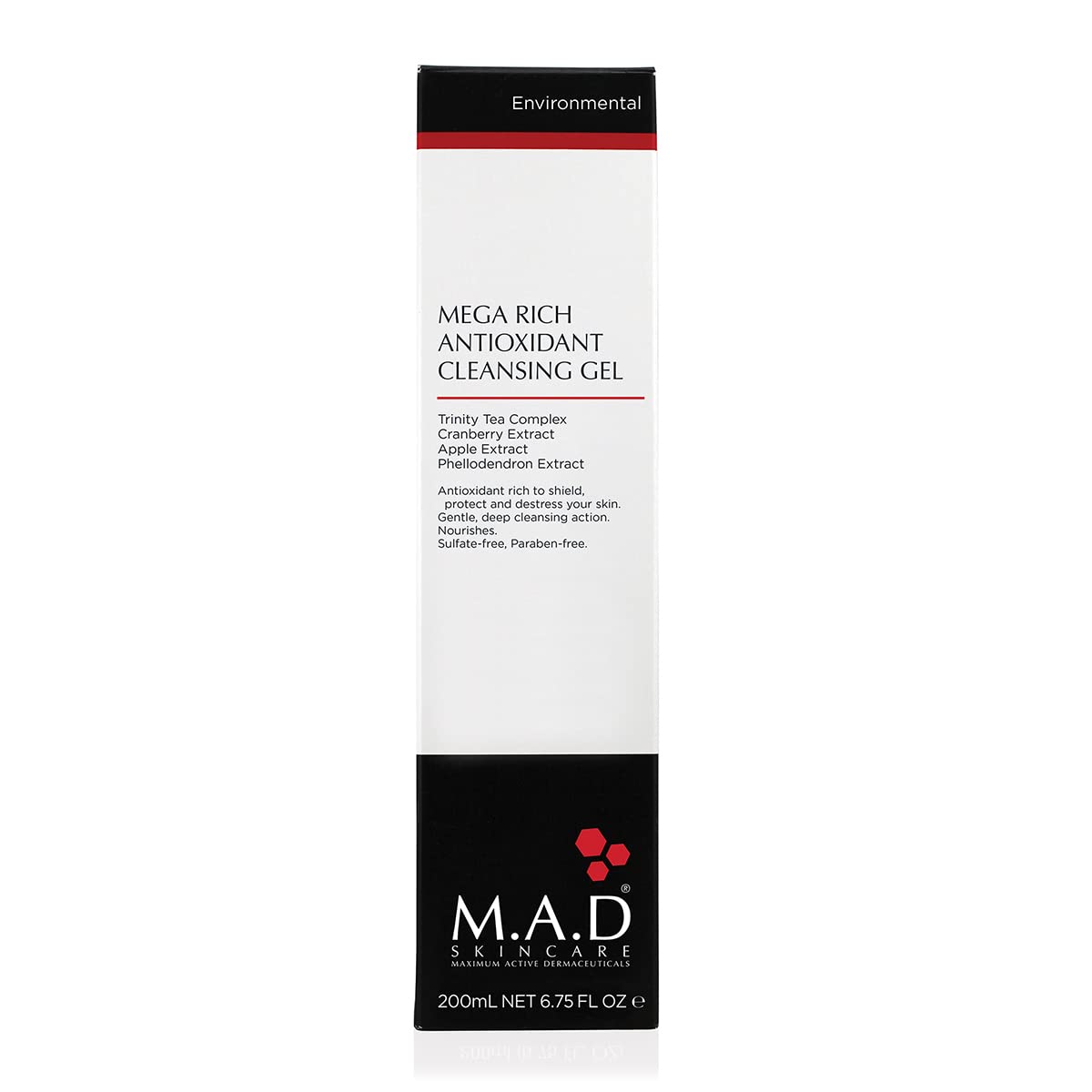 M.A.D Skincare Environmental Mega Rich Antioxidant Facial Cleansing Gel – 6.75 oz