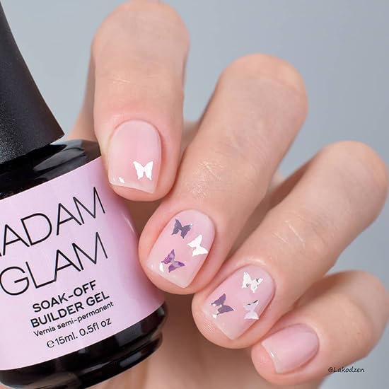 Madam Glam Hema-Free Soak-Off Builder Gel Light Pink 15 ml – UV/LED, Flexible Extensions