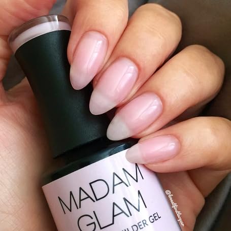 Madam Glam Hema-Free Soak-Off Builder Gel Light Pink 15 ml – UV/LED, Flexible Extensions